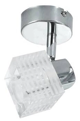 Lampa wisząca Malachit szklana chromowana do salonu i jadalni nowoczesna pojedyncza