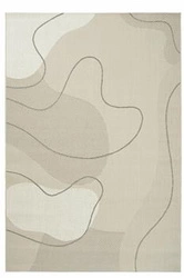 Dywan zewnętrzny Musa 160x230 beżowy nowoczesny łatwy w czyszczeniu na taras Carpet Decor