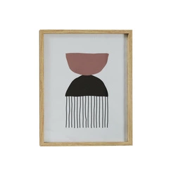 Obraz dekoracyjny Art-deco Intesi 60x45 cm do salonu w drewnianej ramie MDF