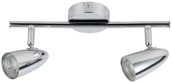 Nowoczesna lampa sufitowa LED Liberty chrom regulowana do salonu i sypialni 30 cm