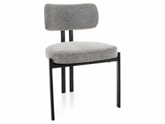 Krzesło tapicerowane Montico szare do jadalni i salonu nowoczesne