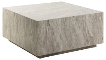 Stolik kawowy Dice 90x90 cm kwadratowy marmurowy szary nowoczesny do salonu Actona