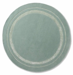 Dywan okrągły Redbrook Laura Ashley 150 cm miętowy wełniany nowoczesny do salonu