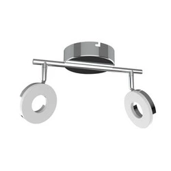 Nowoczesna lampa sufitowa LED Thema chrom regulowana do salonu i sypialni CANDELLUX