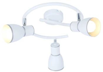 Lampa sufitowa Fido biała regulowana 3-punktowa nowoczesna do salonu i sypialni