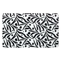 Mata diatomitowa 5five simply smart czarna antypoślizgowa 45x75 cm szybkoschnąca do kuchni