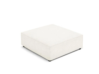 Pufa Jodie beżowa welwetowa prostokątna do salonu nowoczesna modułowa BESO LUX 102x80 cm