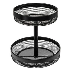 Kosz na owoce Mayaj 2-poziomowy czarny