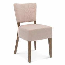Krzesło do jadalni Fameg Tulip tapicerowane nowoczesne z drewna bukowego personalizowane