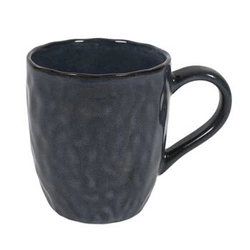Kubek ceramiczny Noyer 330 ml granatowy glamour do kawy i herbaty Intesi
