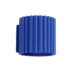 Kinkiet ścienny nowoczesny AURA ultramaryna aluminiowy do salonu i sypialni 12 cm