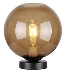 Lampa stołowa GLOBE brązowa nowoczesna szklana do sypialni i salonu CANDELLUX LIGHTING