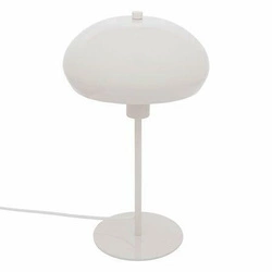 Lampa stołowa Savio biała metalowa do sypialni i salonu Atmosphera
