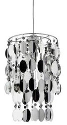 Nowoczesna lampa wisząca Jocker srebrna do salonu i kuchni CANDELLUX LIGHTING