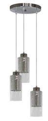 Lampa wisząca Libano 3x60W E27 okrągły  srebrny