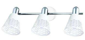 Lampa sufitowa Discovery biała regulowana 3-punktowa metalowa do salonu i sypialni CANDELLUX