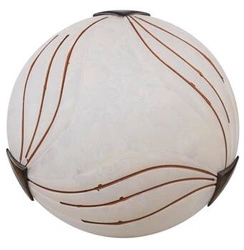 Plafon sufitowy okrągły biały szklany do salonu i sypialni CANDELLUX 30 cm