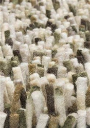 Dywan shaggy do salonu Shaggy Rocks beżowy nowoczesny wełniany 250x350cm Carpets&More