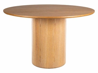 Stół okrągły Lyndon 120 cm dąb do jadalni i kuchni nowoczesny