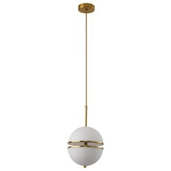 Lampa wisząca kula LED SFERA-1 Step into Design złota 20 cm do salonu i kuchni