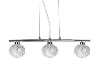 Lampa wisząca kula Sphere szklana chromowana 3-punktowa do salonu i jadalni CANDELLUX