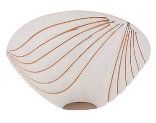 Biały plafon sufitowy szklany klasyczny CANDELLUX 130 do salonu, sypialni i kuchni E27