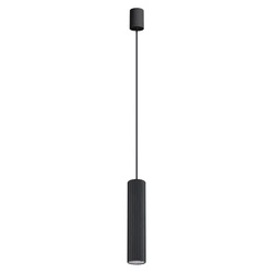 Lampa wisząca LED IVAR czarna tuba do salonu i kuchni 3000K