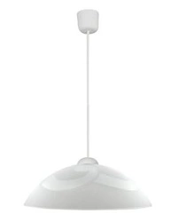 Nowoczesna lampa wisząca szklana Monti 30 biała do salonu lub sypialni CANDELLUX