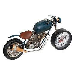 Zegar stojący motocykl Neils loftowy metalowy do salonu Atmosphera