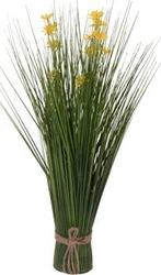 Sztuczne kwiaty doniczkowe szczypiorek żółty Intesi 51 cm nowoczesny do salonu