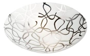 Plafon okrągły Galeo 30 biały lustrzany nowoczesny glamour do salonu i sypialni