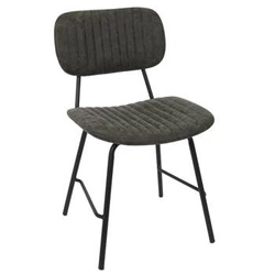 Krzesło do jadalni Taylor Intesi nowoczesne szare tapicerowane na metalowych nogach