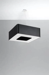 Nowoczesny żyrandol URANO 60 czarny lampa sufitowa do salonu i jadalni 8-punktowa