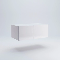 Nadstawka z półką Flory 2 drzwi biały połysk