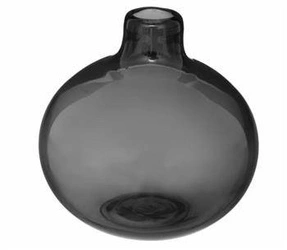 Wazon szklany Single szary 11 cm nowoczesny dekoracyjny na kwiaty do salonu Atmosphera