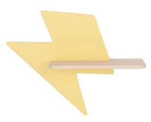 Kinkiet ścienny Lightning LED 4W złoty klasyczny drewniany do pokoju dziecięcego CANDELLUX