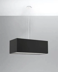 Żyrandol SANTA BIS 80 czarny nowoczesny 3-punktowy do salonu nad stół lub wyspę