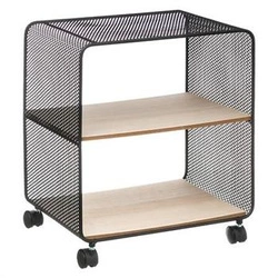 Regał metalowy na kółkach Case 5five simply smart loftowy do biura i sypialni 2 półki 43,5 cm