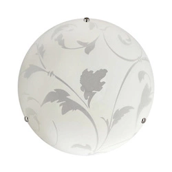 Plafon sufitowy Mangano 30 biały szklany okrągły do salonu i kuchni nowoczesny E27