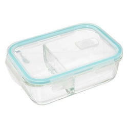 Szklany pojemnik na lunch z przegródką    1,1l