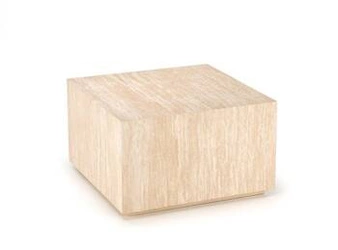 Stolik kawowy Travertino kwadratowy 60x60 nowoczesny do salonu imitacja trawertynu Intesi