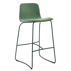 Hoker tapicerowany z oparciem Hips FAMEG personalizowany, industrialny do kuchni i jadalni