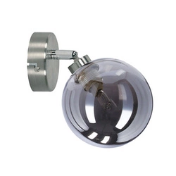 Kinkiet ścienny Rodia nowoczesny grafitowy szklany do salonu i sypialni CANDELLUX LIGHTING