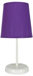 Gala nowoczesna lampka nocna do sypialni i salonu z abażurem fioletowa 31 cm