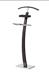 Wieszak stojący Hera Intesi nowoczesny drewniany do przedpokoju i garderoby wenge