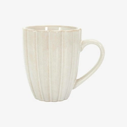 Kubek ceramiczny Vlora 300ml beżowy do kawy i herbaty nowoczesny Intesi