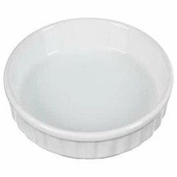 Ceramiczna kokilka do zapiekania Creme Brulee biała okrągła 12,5 cm 5five simply smart
