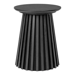 Osaka stolik pomocniczy okrągły 40 cm czarny nowoczesny do salonu