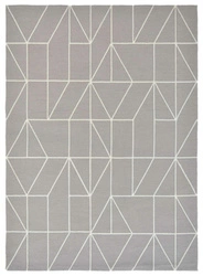 Dywan zewnętrzny Viso Steel szary 200x280 nowoczesny geometryczny na taras i balkon