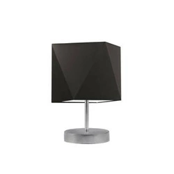 Lampka nocna do sypialni nowoczesna PASADENA brązowa z abażurem LYSNE 30 cm